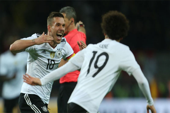 Football: Podolski hits Germany winner against England to sign off in style
