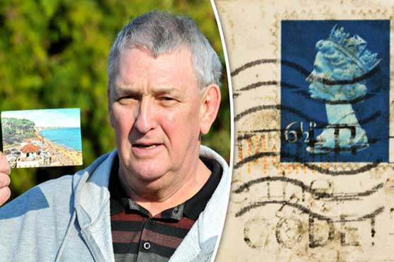 Man receives postcard sent over 40 years ago