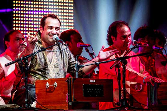 Rahat Fateh Ali Khan performs at Oxford University's Sheldonian Theatre