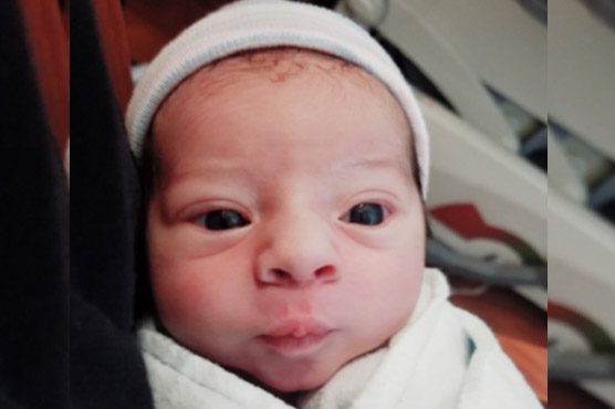 A baby Frankenstein born at Florida hospital on Halloween