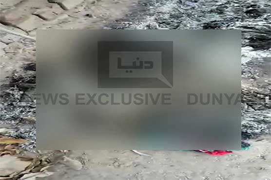 Abandoned infant engulfed in flames in trashcan: Faisalabad