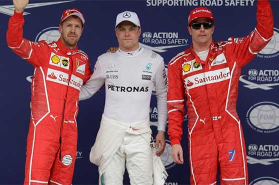 Formula One: Bottas on Brazil pole as Hamilton crashes out