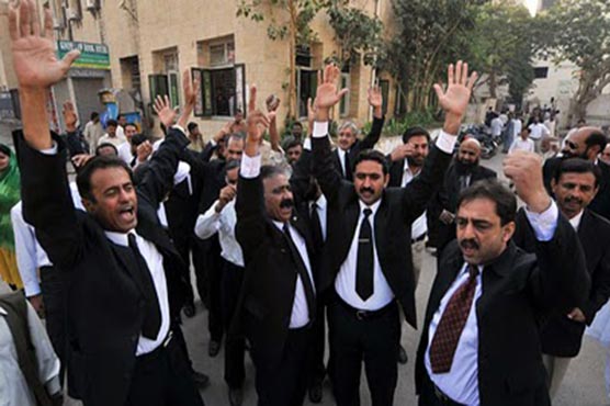 Lawyers continue protest against murder of SP Ilyas on second day