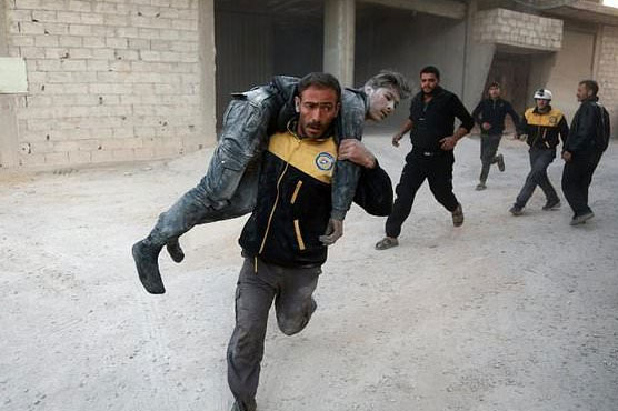 Six children among 10 killed in shelling near Damascus