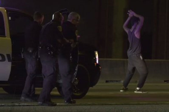 Suspect dances for Texas officers before police dog ends jig