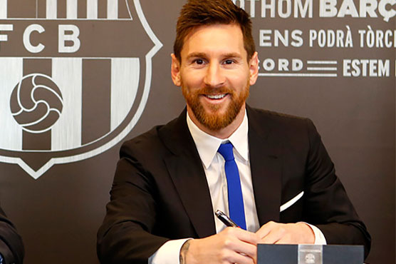 Football: Messi to end career at Barca after extending deal to 2021