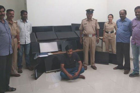 Indian serial thief steals 120 hotel TVs