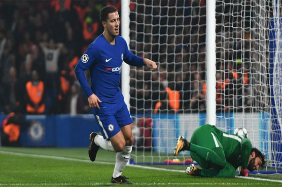 Football: Hazard rescues Chelsea in six-goal Roma thriller