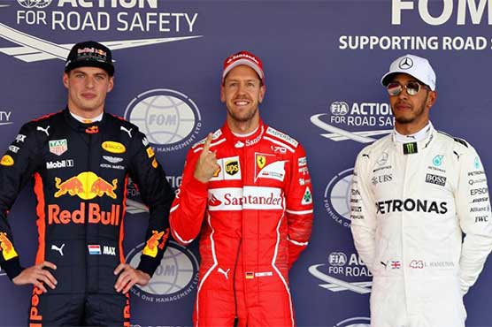 Formula One: Vettel keeps hopes alive with Mexico pole, Hamilton in third