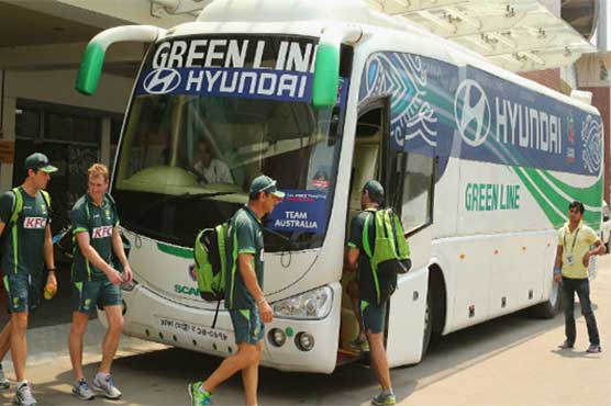 Australian team bus hit by stone in Bangladesh