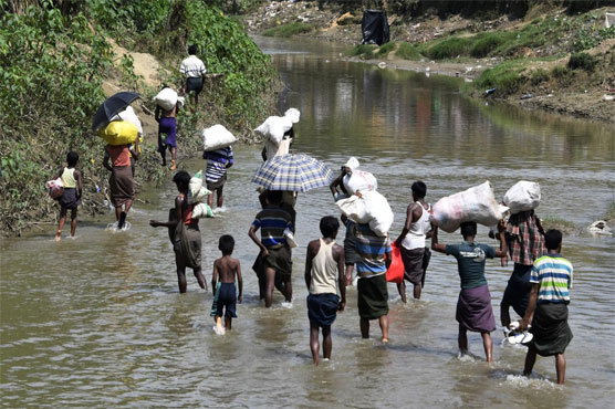 Myanmar army chief urges unity over Rohingya 'issue'