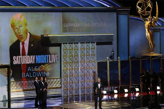 'SNL,''Big Little Lies,' 'Handmaid's Tale' rule at Trump-flavored Emmys