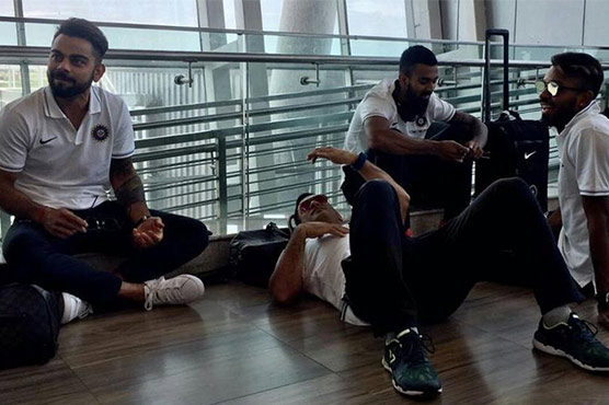 If you're Dhoni, this is how you relax