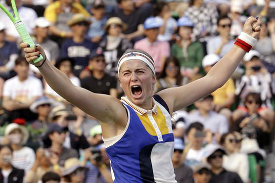 Tennis: Ostapenko sinks Muguruza, faces Barty in Wuhan semis