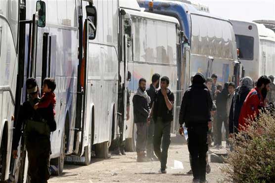 More evacuees leave Syria's Ghouta as regime eyes reconquest
