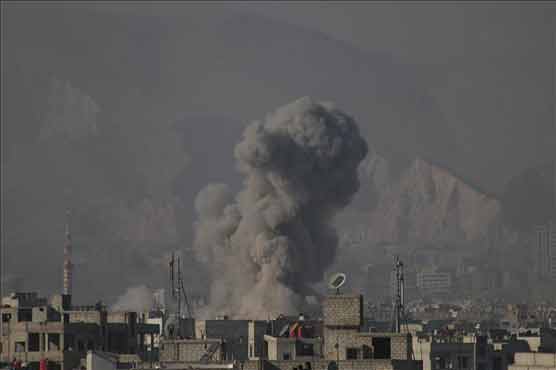 New strikes pound Syria's Ghouta after alleged gas attack