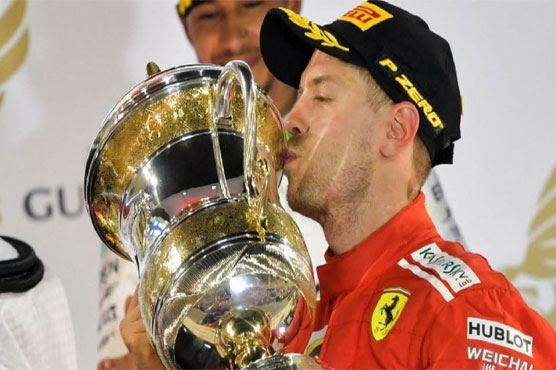 Vettel marks 200th race with thrilling Bahrain win