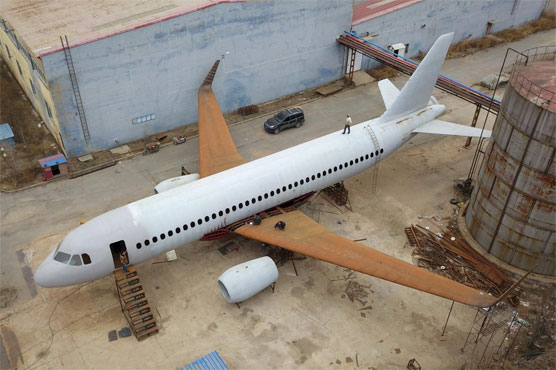 Chinese aviation buff builds full-scale Airbus replica
