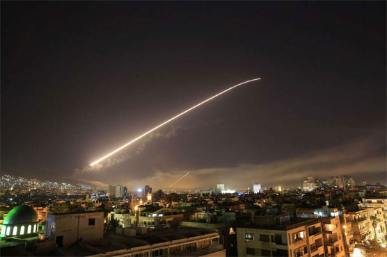 Explosions rock Damascus after US, France, UK airstrikes