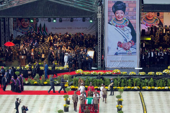 Crowds of S.Africans lay to rest 'Mama' Winnie Mandela