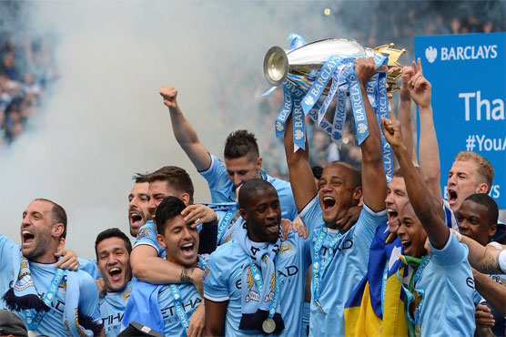 Gift-wrapped: Man City crowned champions as United crash