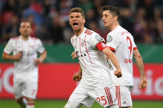 Bayern rout Leverkusen to cruise into German Cup final