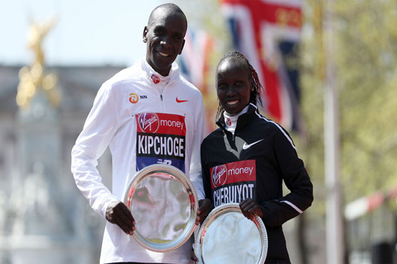 Kipchoge, Cheruiyot celebrate Kenyan double at London Marathon