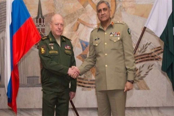 Gen Bajwa meets Commander Russian Federation Ground Forces