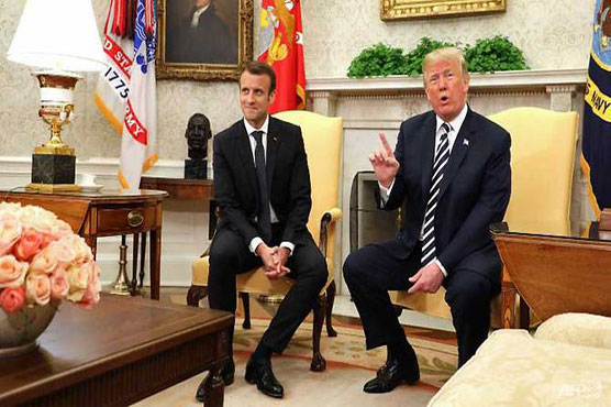 Trump, Macron call for 'new' nuclear deal with Iran