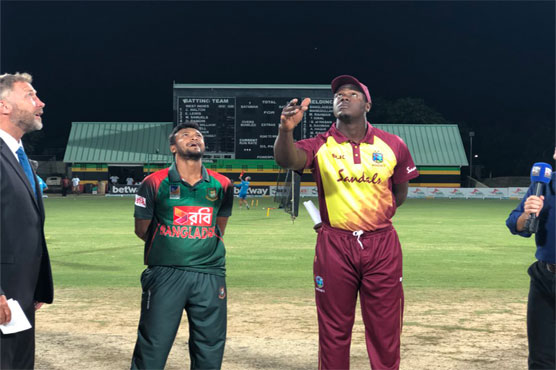 West Indies win toss at start of T20 International series