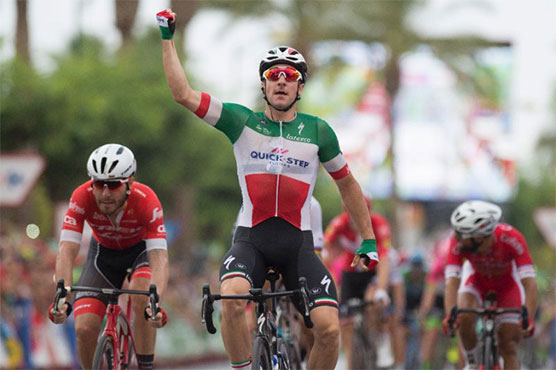 Viviani sprints to victory in Vuelta a Espana third stage