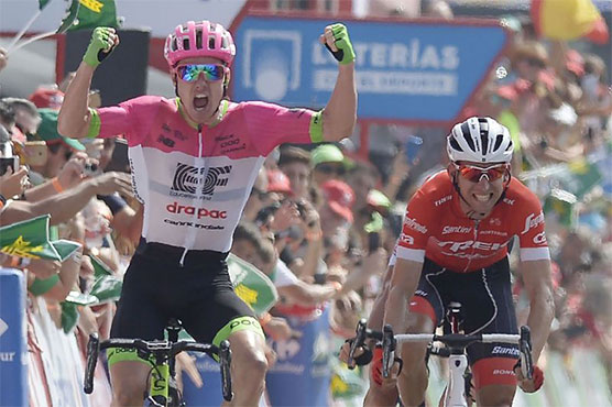 Great Escape sees Clarke win Vuelta stage, 'lucky' Molard takes lead