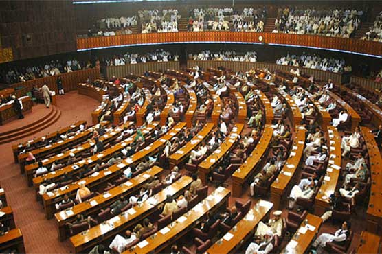 Ruckus again mars NA session amid govt, opp lawmakers' clash