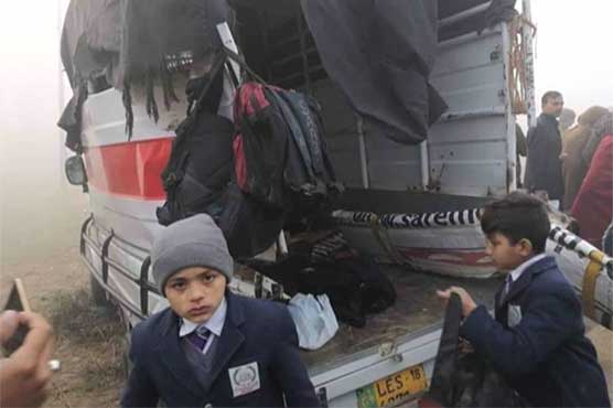 12 students injured as Lasani express collides with school van 