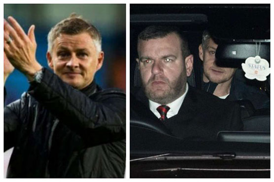 Solskjaer arrives at Man Utd training ground