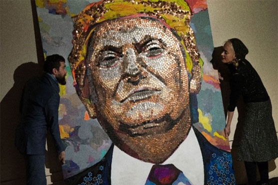 After Putin-in-bullets, exiled Ukrainian artists coin Trump