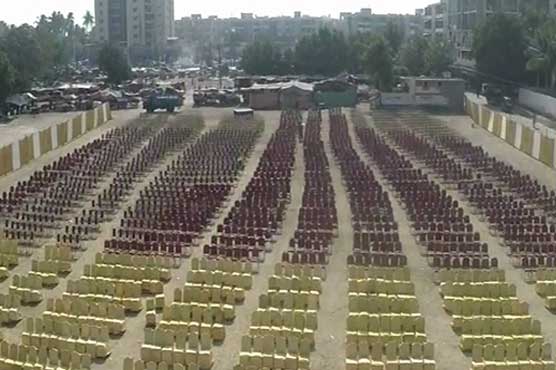 Bahadurabad faction workers convention at Gulshan-e-Iqbal today