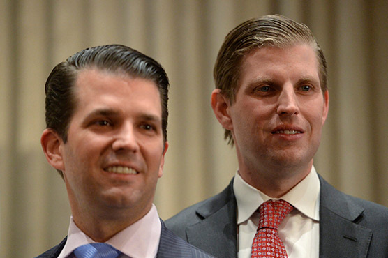 Trump's son to dine with property investors in New Delhi