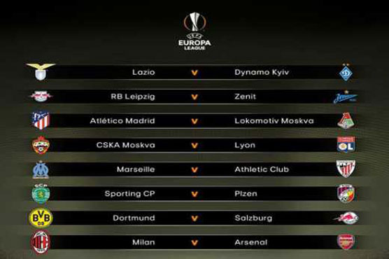 Arsenal paired with AC Milan in Europa League last 16