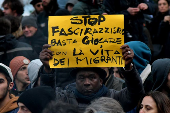 Tens of thousands march in anti-fascist protests across Italy