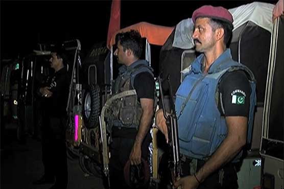 Security forces arrest 16 terrorists, recover arms during raid in Karachi