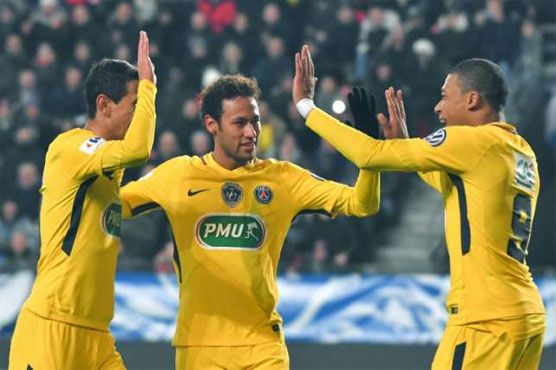 Football: Neymar, PSG run riot in French Cup