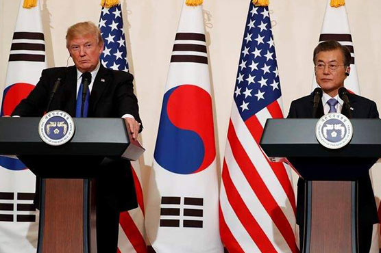 Trump, Moon signal openness for talks with North Korea