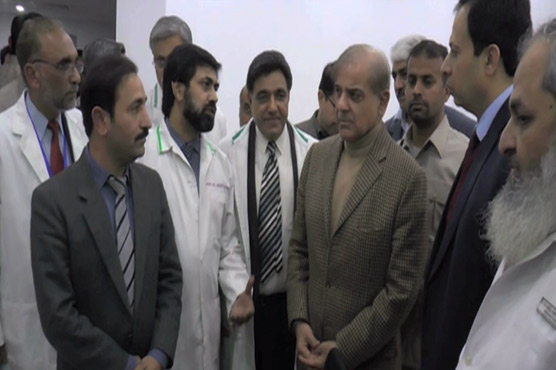 Shehbaz visits surgical tower, expresses satisfaction on latest machinery