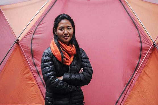 Female Sherpa from Nepal scales new heights