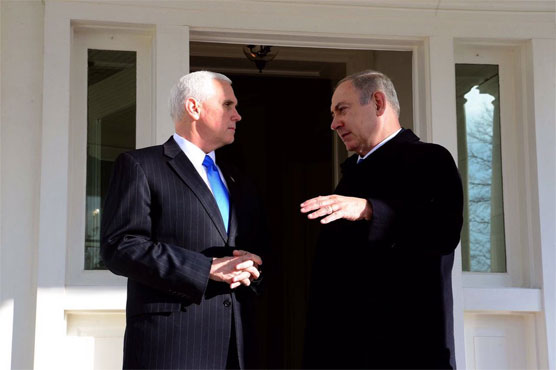 Pence, on Israel visit, meets Netanyahu