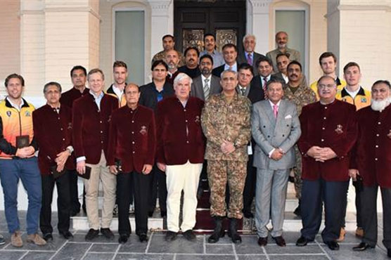 Army Chief Bajwa meets hockey World XI visiting Pakistan