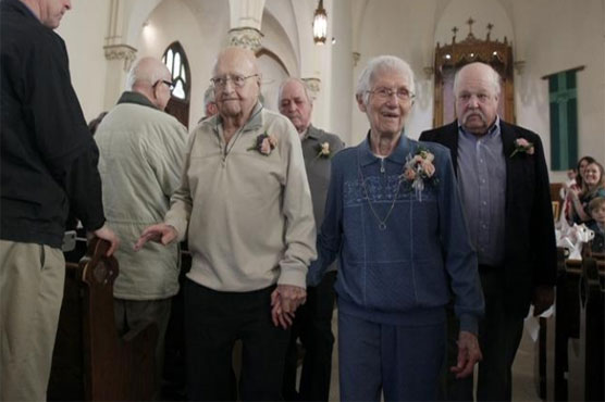 Couple, married 70 years, renew vows --- this time in church