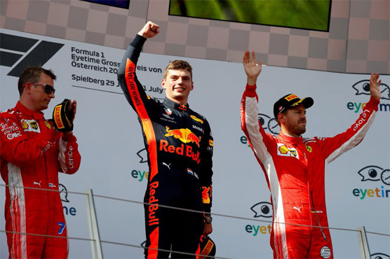 Verstappen wins in Austria as Vettel grabs lead in standings