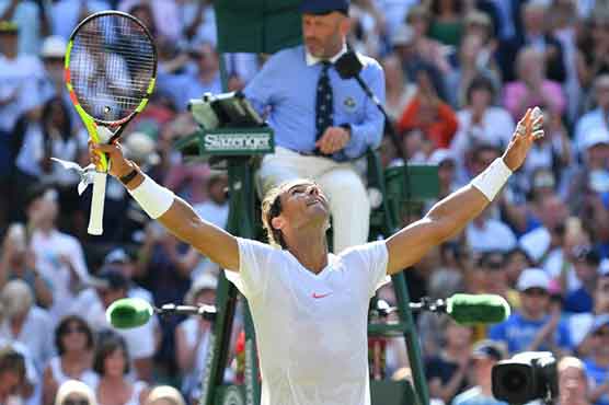 Nadal kills curse of 100 club at Wimbledon as Kvitova crashes
